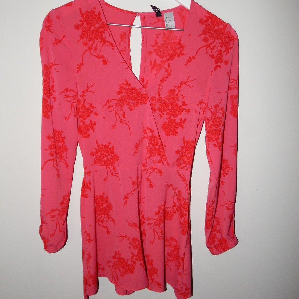 H&M Pink Floral Romper